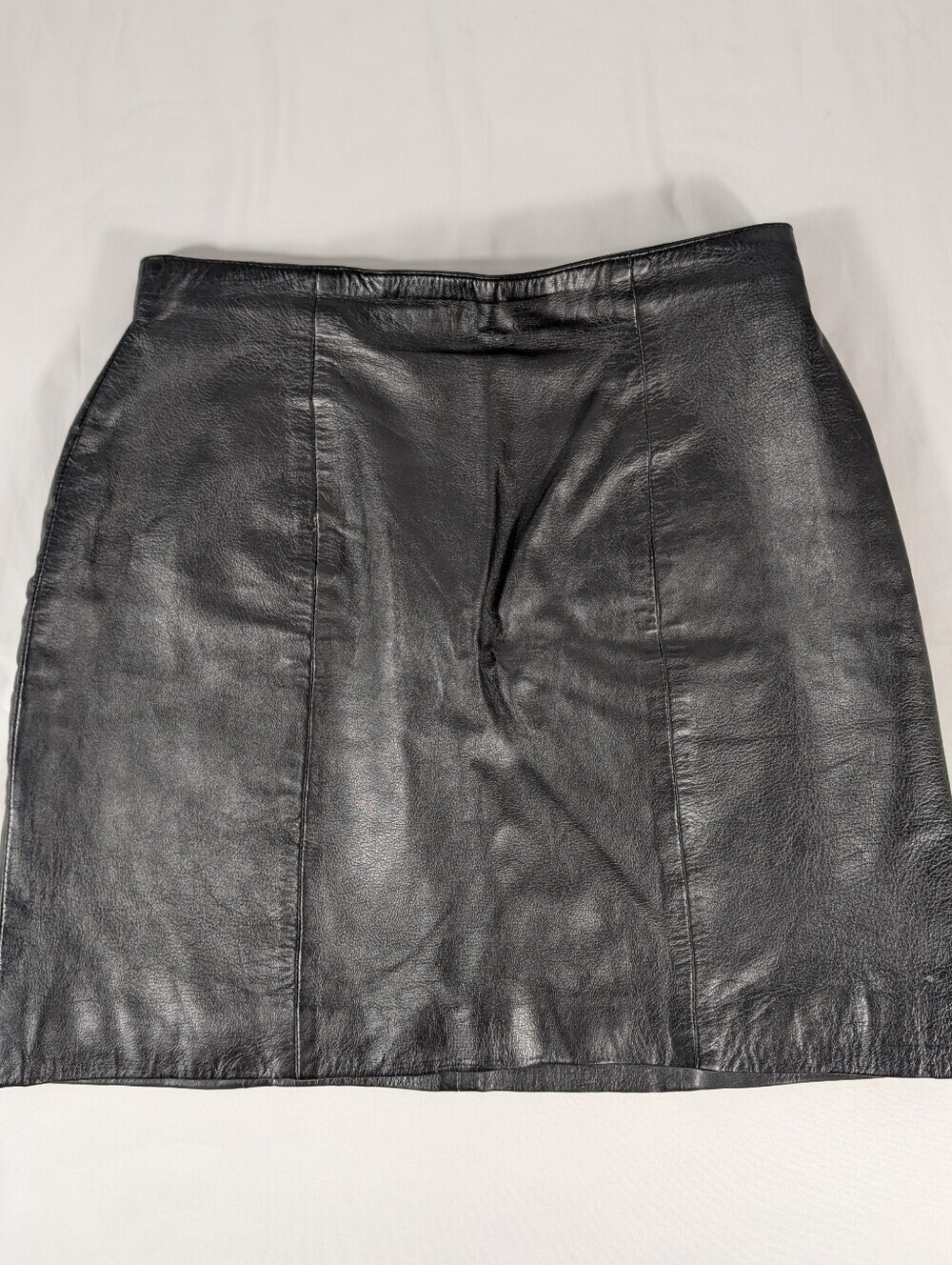 Wilson Genuine Black Leather Mini Skirt Size 12